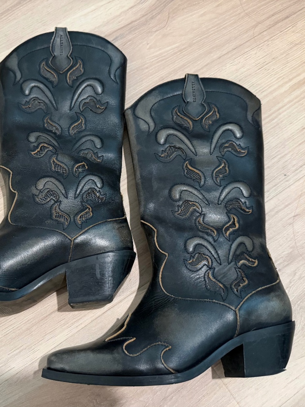 AllSaints Dolly Western Boots